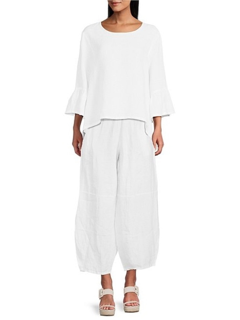 Bryn Walker Olivier Linen Pants lagenlook oversized lightweight - Picture 3 of 12